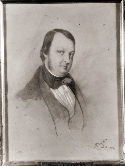 Porträt von Frederic Chopin (1810-49) von Jean Joseph Bonaventure Laurens